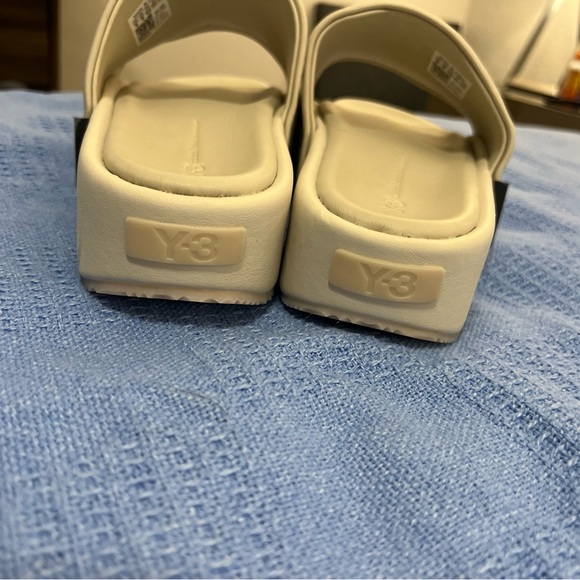 Y3 leather and suede slides - Picture 3 of 8